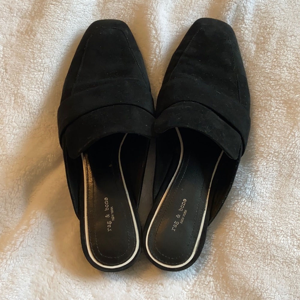 Rag & Bone velvet loafers